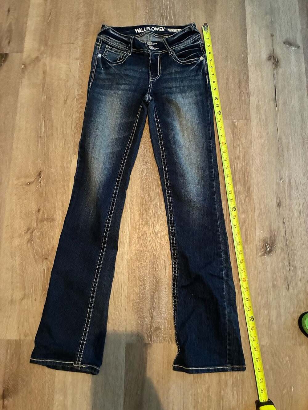 WallFlower The Luscious Curvy Fit Women's Dark Wash Bootcut Jeans